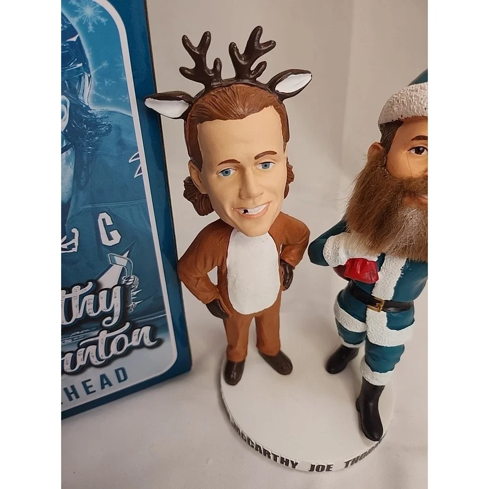 San Jose Sharks / ‎ Barracuda John McCarthy And Joe Thornton Bobblehead SGA RARE